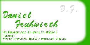 daniel fruhwirth business card